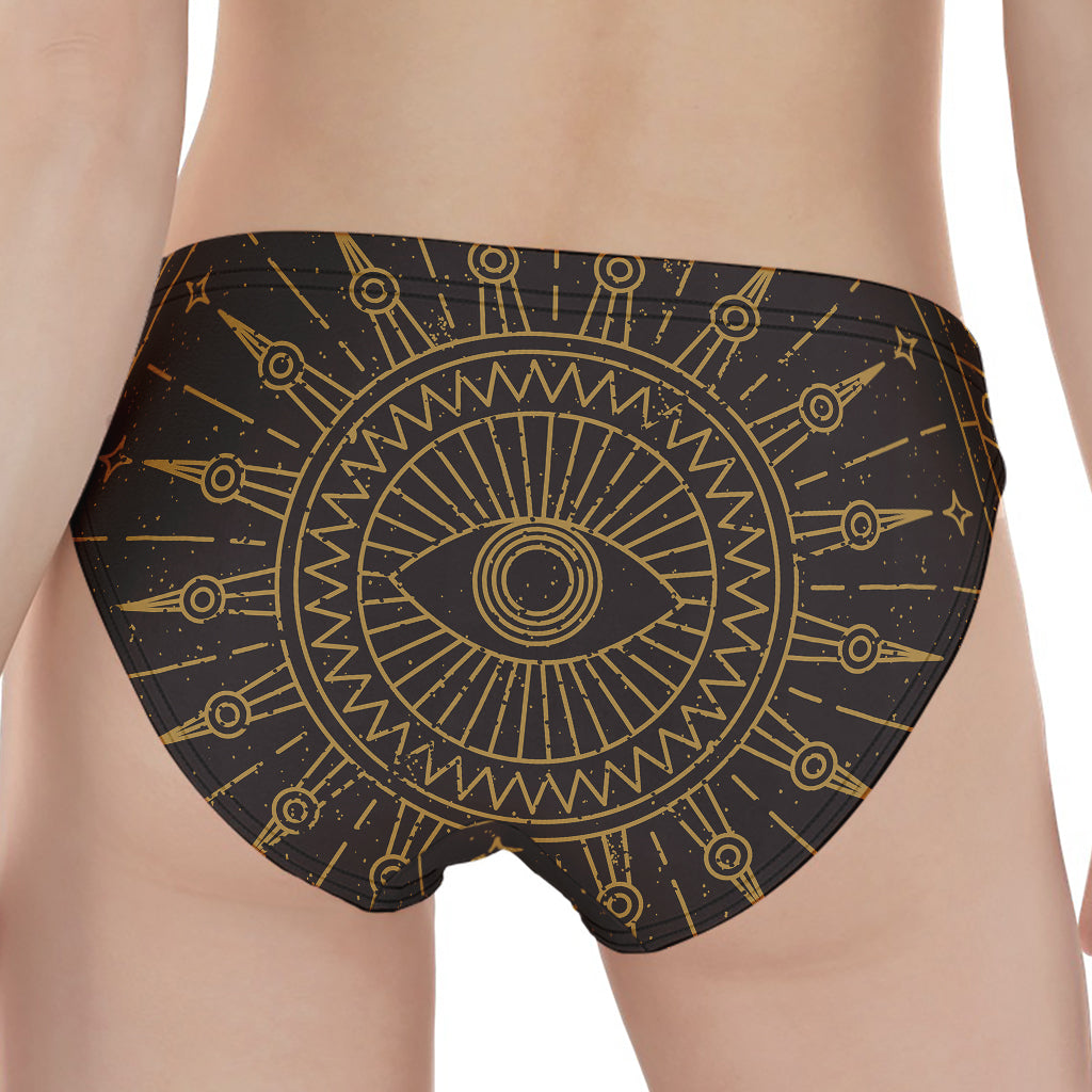 Sun All Seeing Eye Print Women's Panties