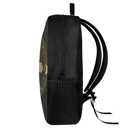 Sun And Moon Phase Print 17 Inch Backpack