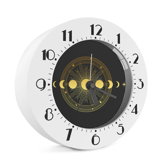 Sun And Moon Phase Print Alarm Clock