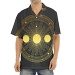 Sun And Moon Phase Print Aloha Shirt