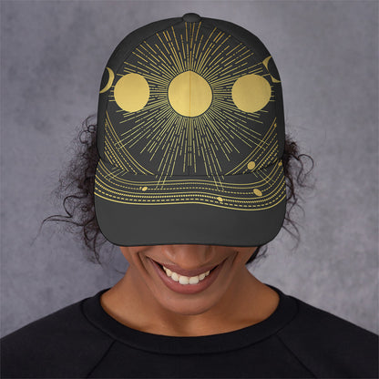Sun And Moon Phase Print Baseball Cap