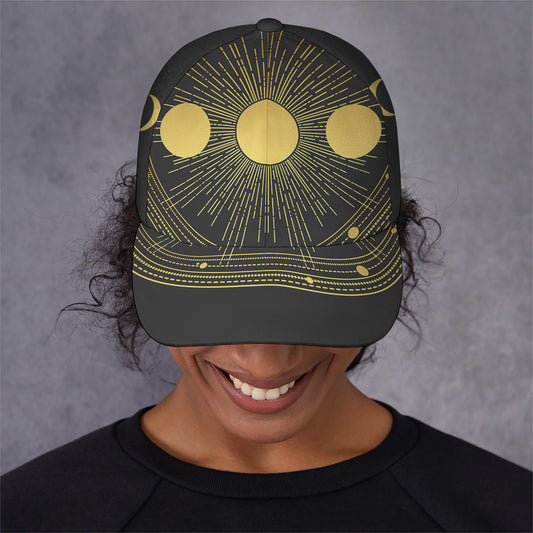 Sun And Moon Phase Print Baseball Cap
