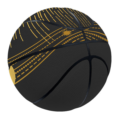 Sun And Moon Phase Print Basketball