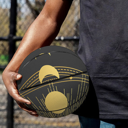 Sun And Moon Phase Print Basketball
