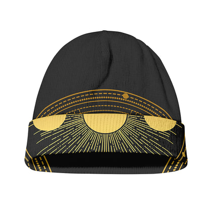 Sun And Moon Phase Print Beanie