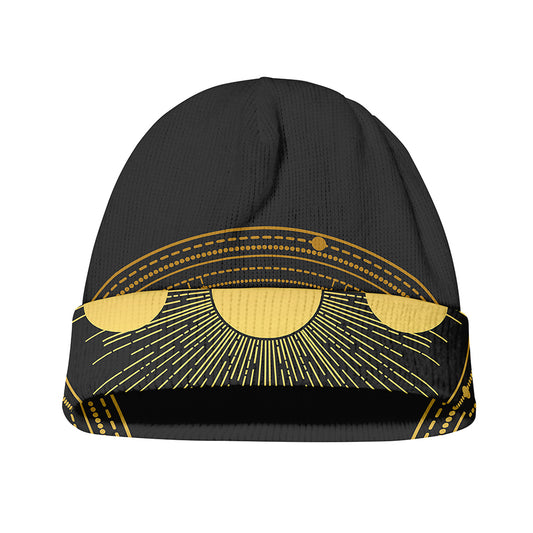 Sun And Moon Phase Print Beanie