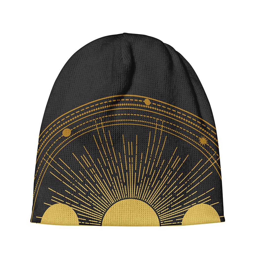 Sun And Moon Phase Print Beanie