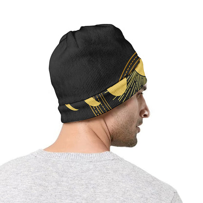 Sun And Moon Phase Print Beanie