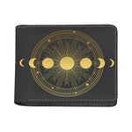 Sun And Moon Phase Print Bifold Wallet