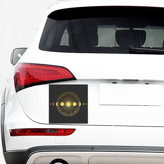 Sun And Moon Phase Print Car Sticker