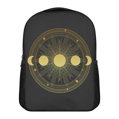 Sun And Moon Phase Print Casual Backpack