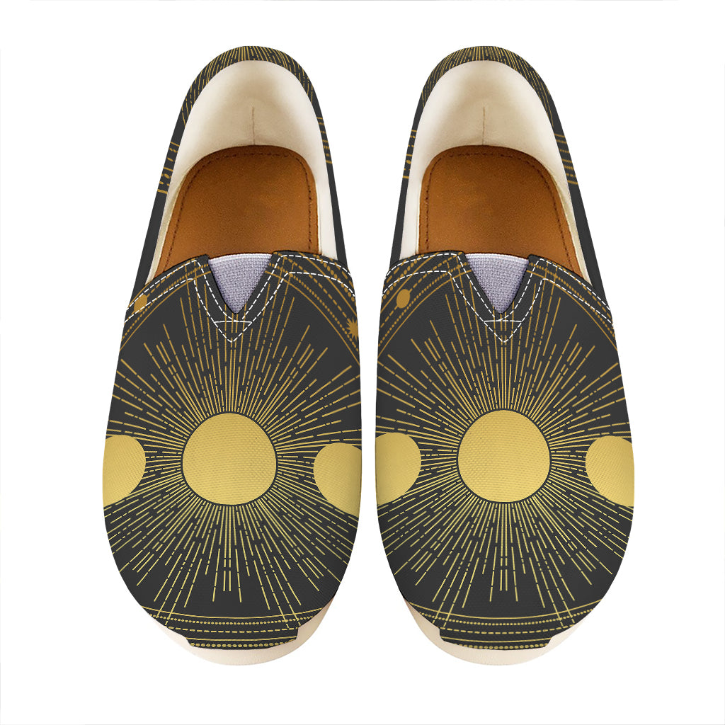 Sun And Moon Phase Print Casual Shoes
