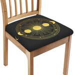 Sun And Moon Phase Print Chair Cushion Cover