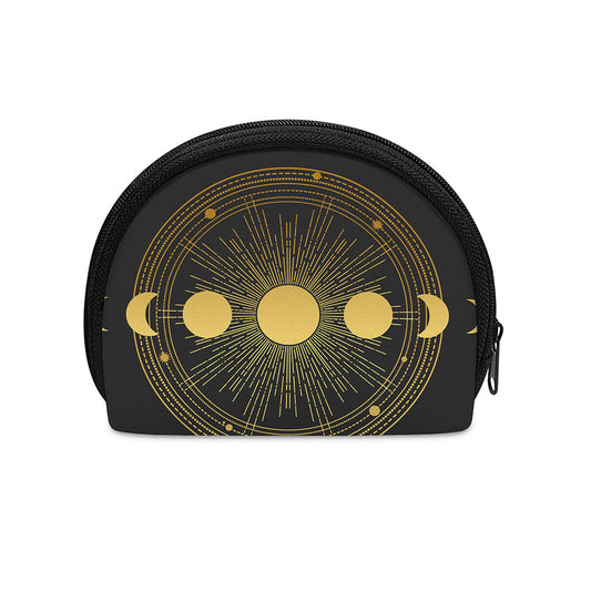 Sun And Moon Phase Print Coin Purse