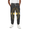 Sun And Moon Phase Print Cotton Sweatpants