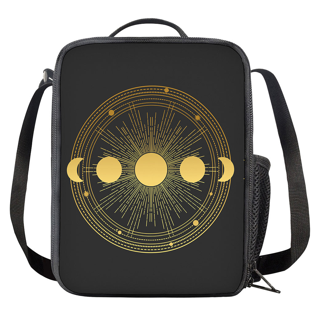 Sun And Moon Phase Print Crossbody Lunch Bag