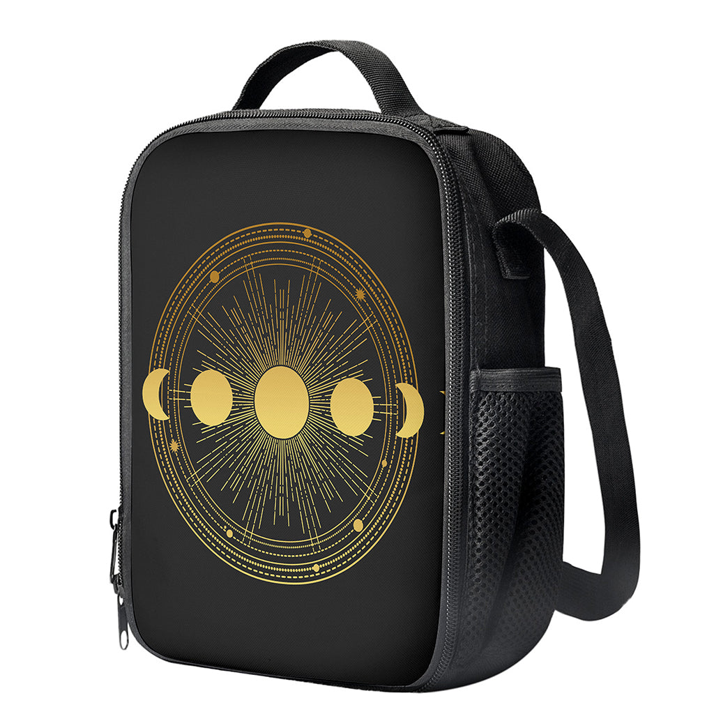Sun And Moon Phase Print Crossbody Lunch Bag
