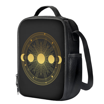 Sun And Moon Phase Print Crossbody Lunch Bag