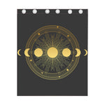 Sun And Moon Phase Print Curtain