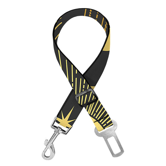 Sun And Moon Phase Print Dog Seat Belt