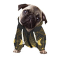 Sun And Moon Phase Print Dog Zip Up Hoodie