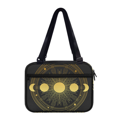 Sun And Moon Phase Print Double Strap Bible Bag