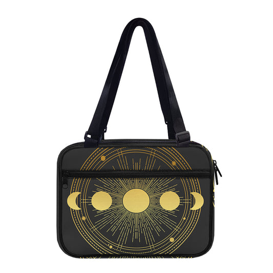 Sun And Moon Phase Print Double Strap Bible Bag