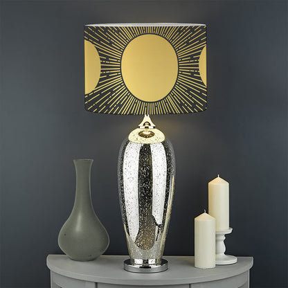 Sun And Moon Phase Print Drum Lamp Shade