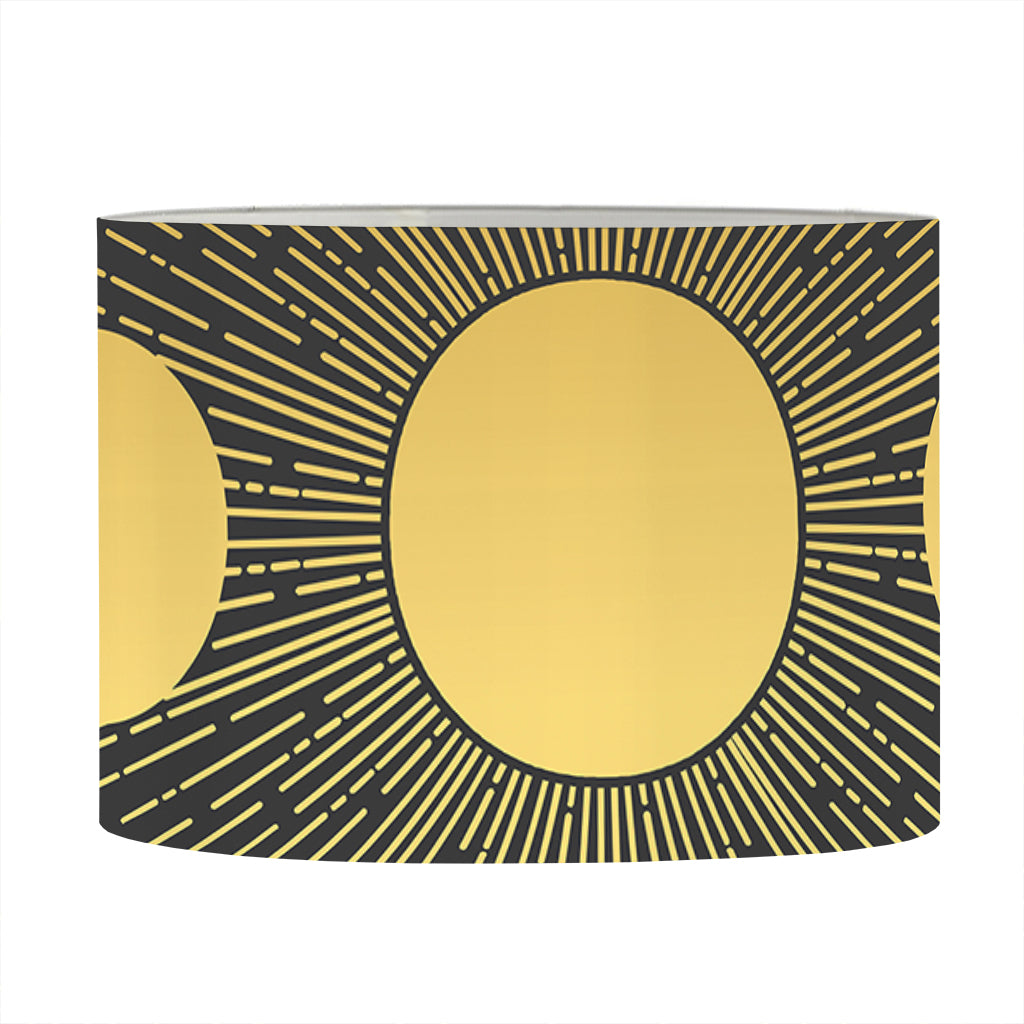 Sun And Moon Phase Print Drum Lamp Shade