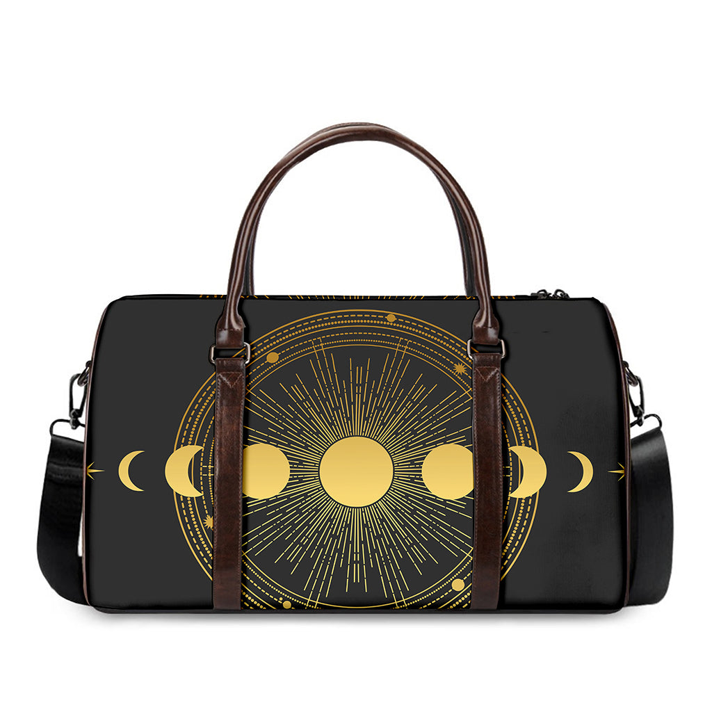 Sun And Moon Phase Print Duffle Bag