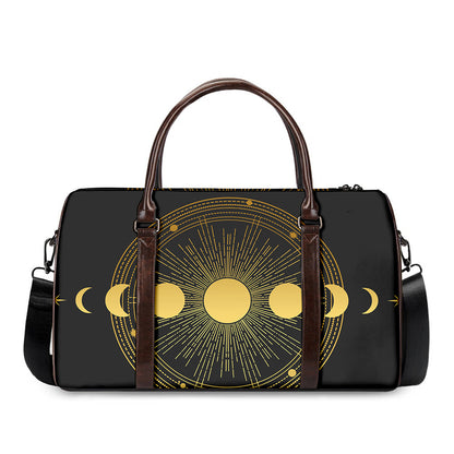 Sun And Moon Phase Print Duffle Bag