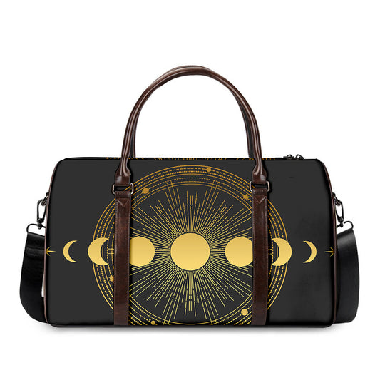 Sun And Moon Phase Print Duffle Bag