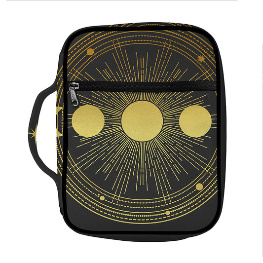 Sun And Moon Phase Print Front Pocket Bible Bag