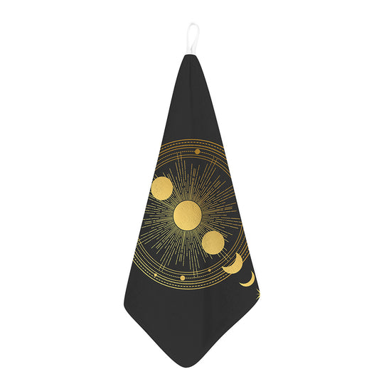 Sun And Moon Phase Print Hand Towel
