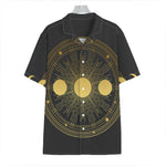 Sun And Moon Phase Print Hawaiian Shirt