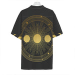Sun And Moon Phase Print Hawaiian Shirt