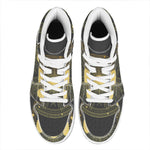 Sun And Moon Phase Print High Top Leather Sneakers