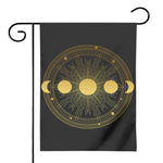 Sun And Moon Phase Print House Flag