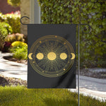 Sun And Moon Phase Print House Flag