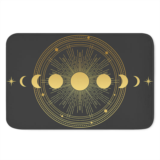 Sun And Moon Phase Print Indoor Door Mat