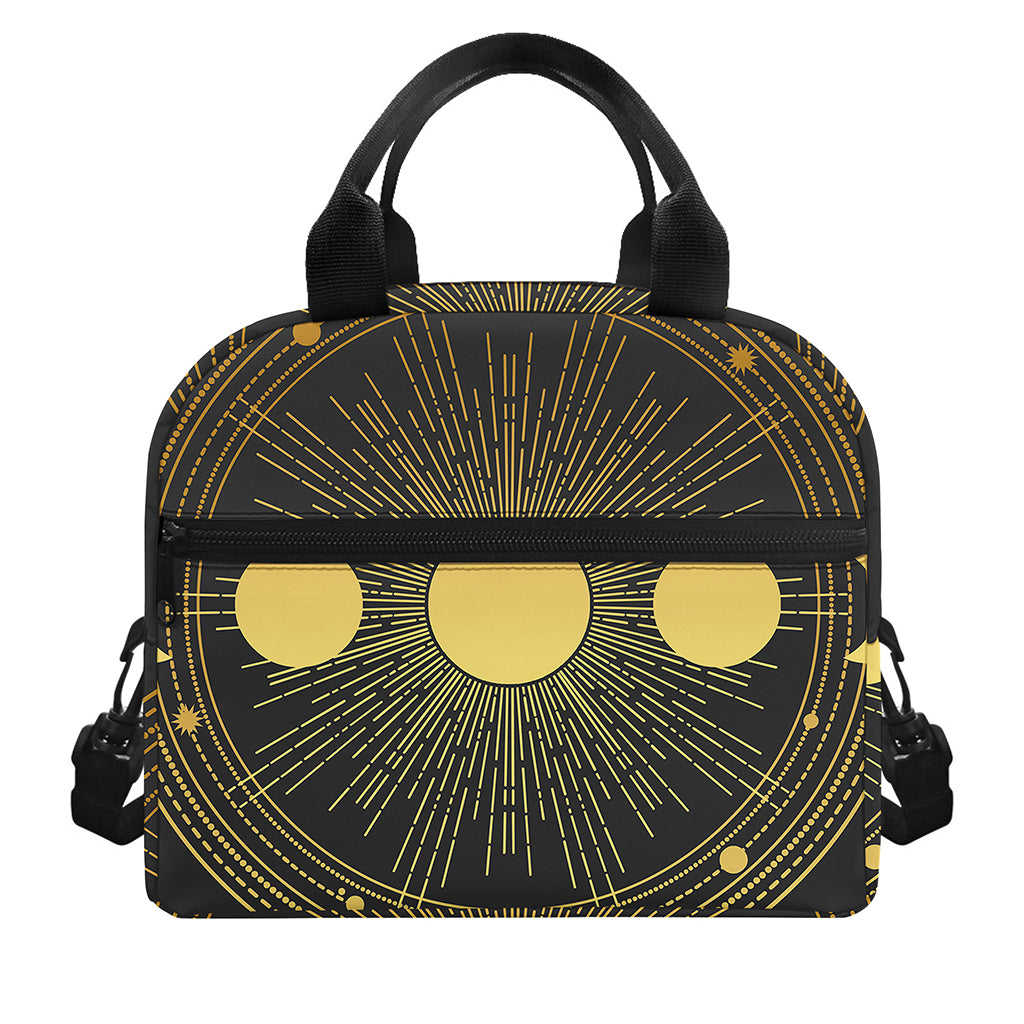 Sun And Moon Phase Print Insulated Lunch Bag