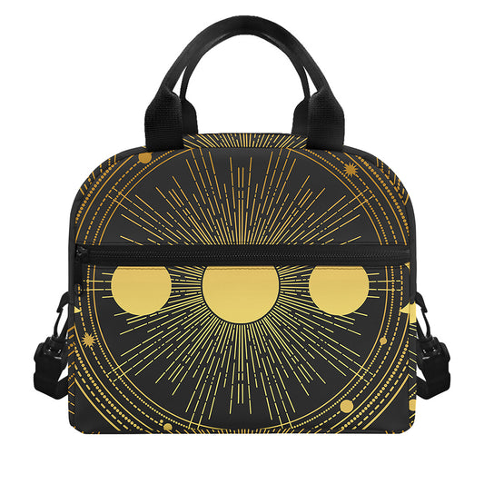 Sun And Moon Phase Print Insulated Lunch Bag