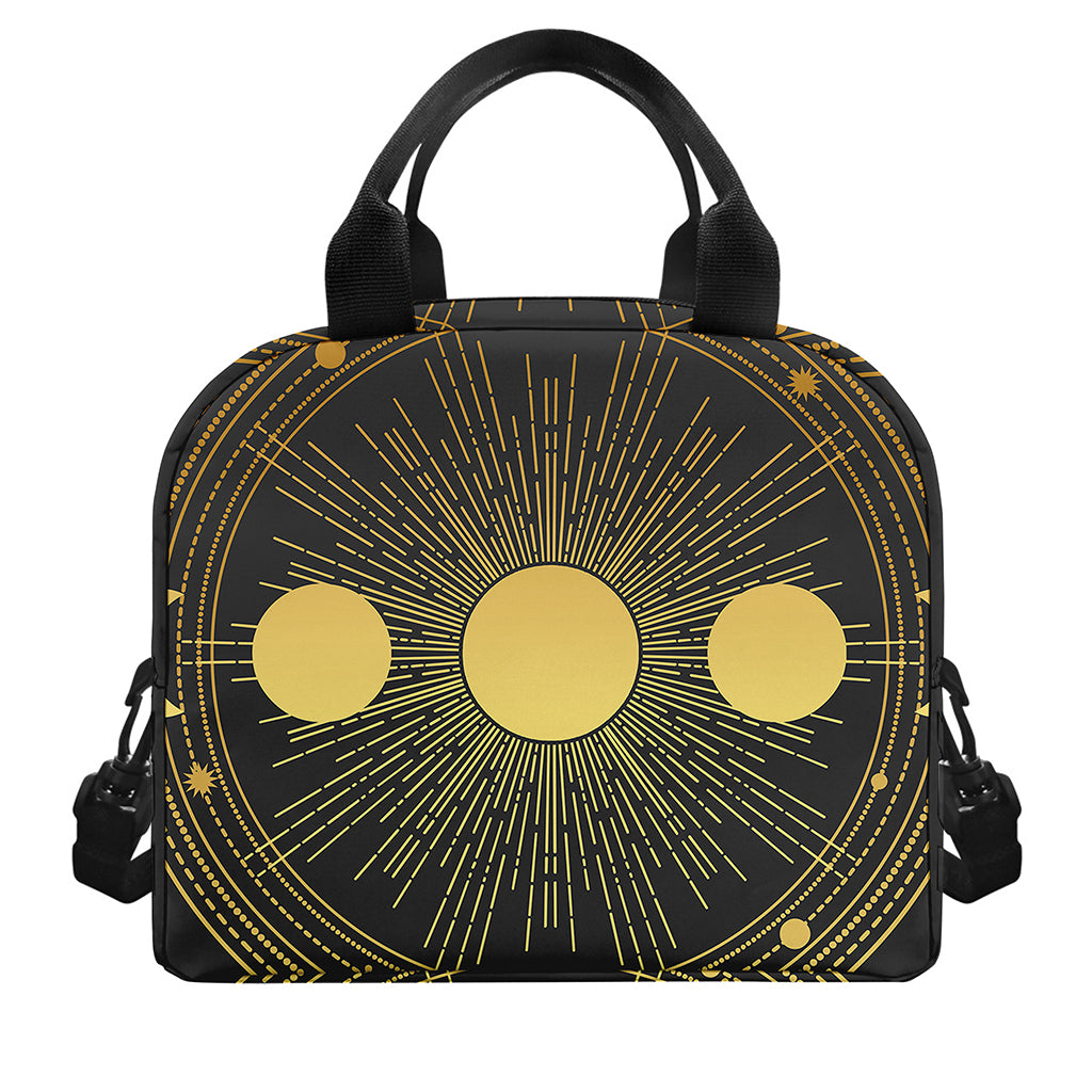 Sun And Moon Phase Print Insulated Lunch Bag