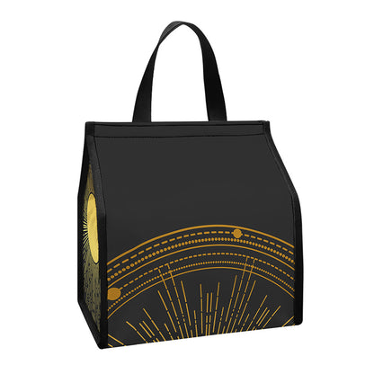 Sun And Moon Phase Print Insulated Lunch Tote
