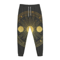 Sun And Moon Phase Print Jogger Pants