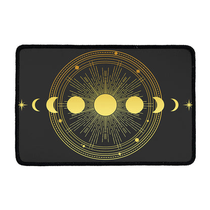 Sun And Moon Phase Print Kitchen Mat