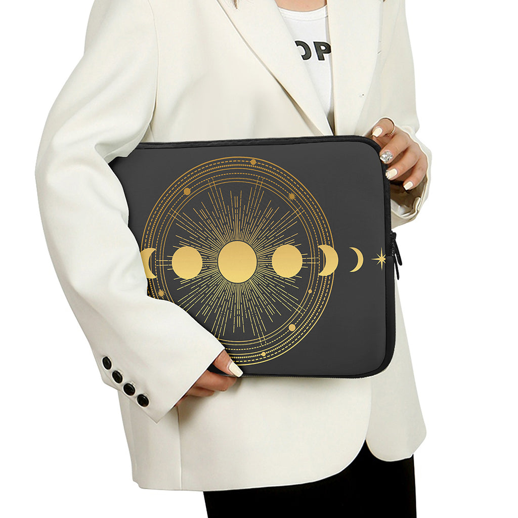 Sun And Moon Phase Print Laptop Sleeve