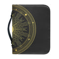 Sun And Moon Phase Print Leather Bible Cover