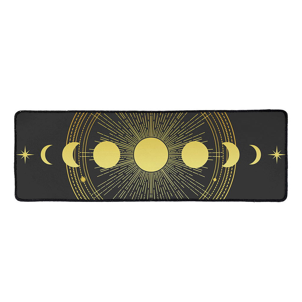 Sun And Moon Phase Print Long Kitchen Mat