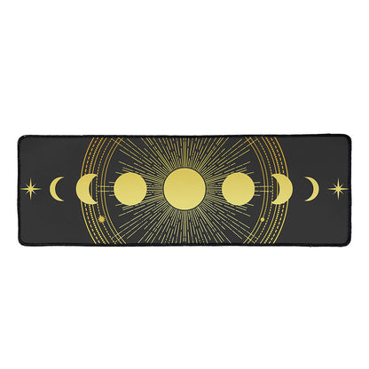 Sun And Moon Phase Print Long Kitchen Mat